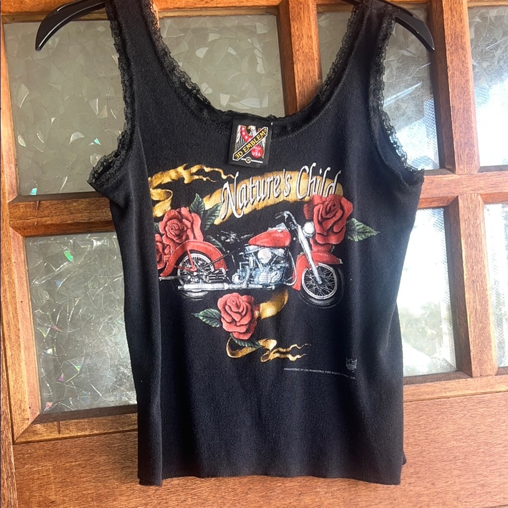 3D Emblem Nature’s Child 1993 motorcycle tank Top